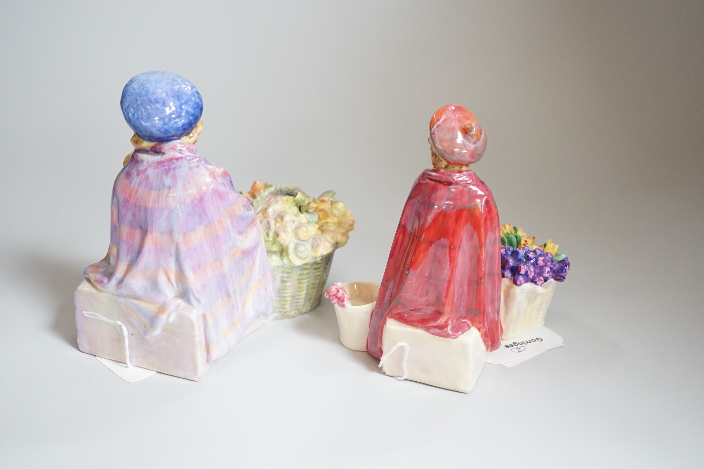 Two Royal Doulton groups, 'Curly Knob' HN1627, 15cm and 'Bonnie Lassie HN1626